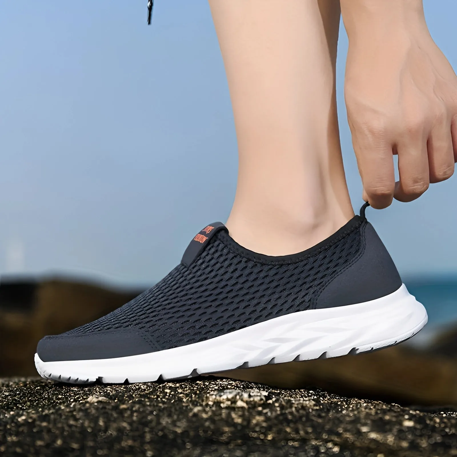 Lightweight Breathable Slip-On Women's Sneakers - Water-Resistant