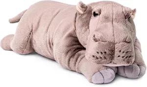lilizzhoumax Hippo Stuffed Animal,Realistic Hippo Plush,Super Soft Plush, Figure Toy,Girl Toys,Gift for Kids,Home Decor