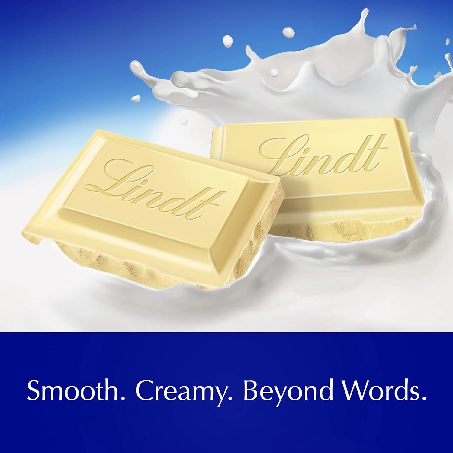 Lindt CLASSIC RECIPE White Chocolate Bar, White Chocolate Candy, 4.4 oz. (12 Pack)