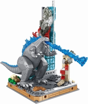 LITTCO King Action Figure Scar King Godzill Heat Ray Machine Dinosaur, Gifts for Adults and Kids The Big GZ Building Set Building Block - 493PCS