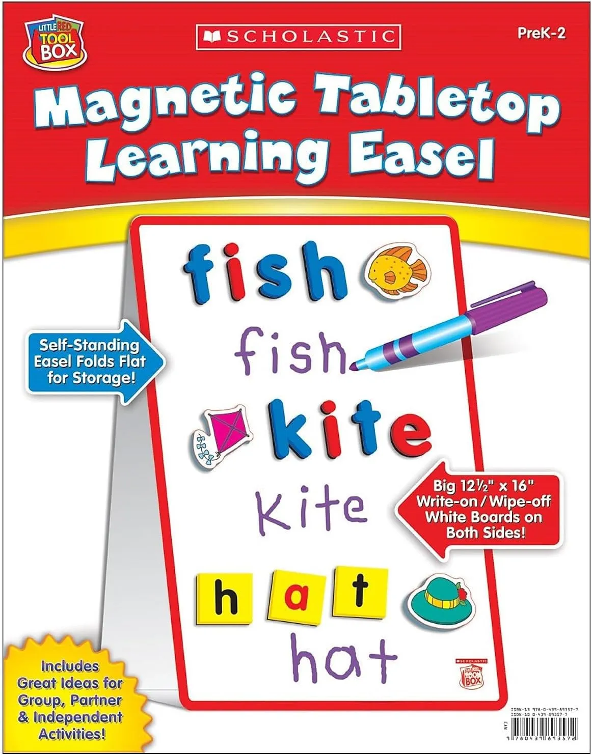 Little Red Tool Box: Magnetic Tabletop Learning Easel