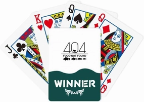 Lost Dinosaur Food Fish Art Deco Gift Fashion Winner Poker Playing Card Classic Game