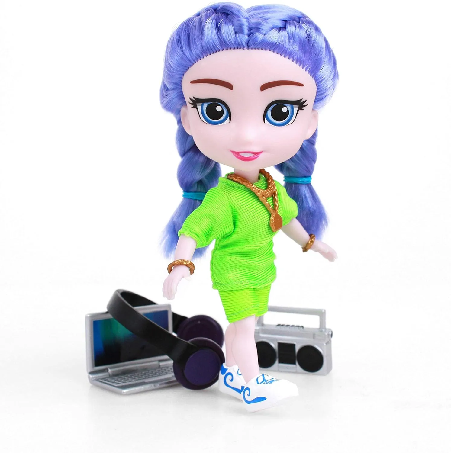 Loyal Subjects - for Keeps Ella Girl with Cupcake Keepsake Violet Hair 5 Action Figure (Net)