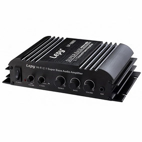 LP-168S Digital Stereo Power Amplifier Audio 2.1 Channel 2x40W R/L 68Wx1 Sub Woofer Mini Amplifier RMS Output Super Bass Hi-Fi USB AUX