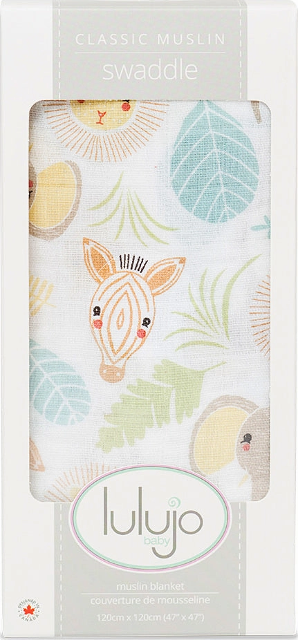 Lulujo Jungle Swaddle - 47x47"