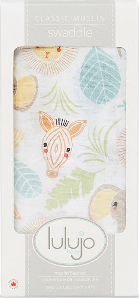 Lulujo Jungle Swaddle - 47x47"