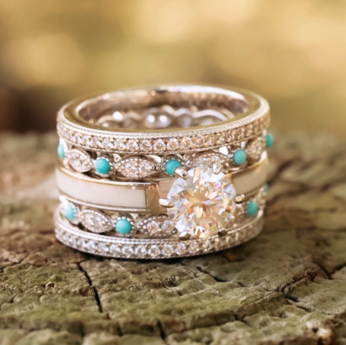Lux Cape Elizabeth Wedding Set
