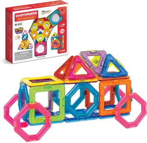 Magformers Challenger 30-Piece Set | Magnetic Tiles Building Blocks, Educational Kit, STEM Toy Set | Magnetic Building Tiles for Kids to Develop Problem-Solving Abilities and Shape Recognition