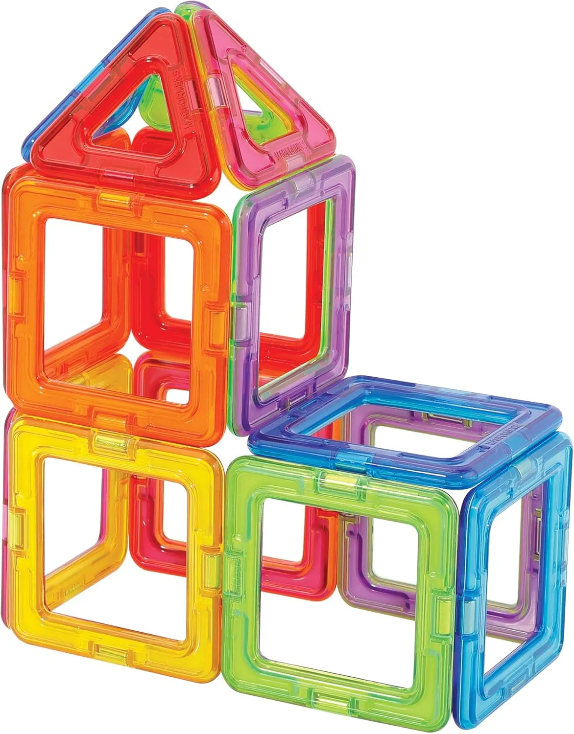 MAGFORMERS Minibot Kitchen Set, Rainbow Colors, Educational Magnetic Geometric Shapes Tiles Building STEM Toy Set Ages 3 