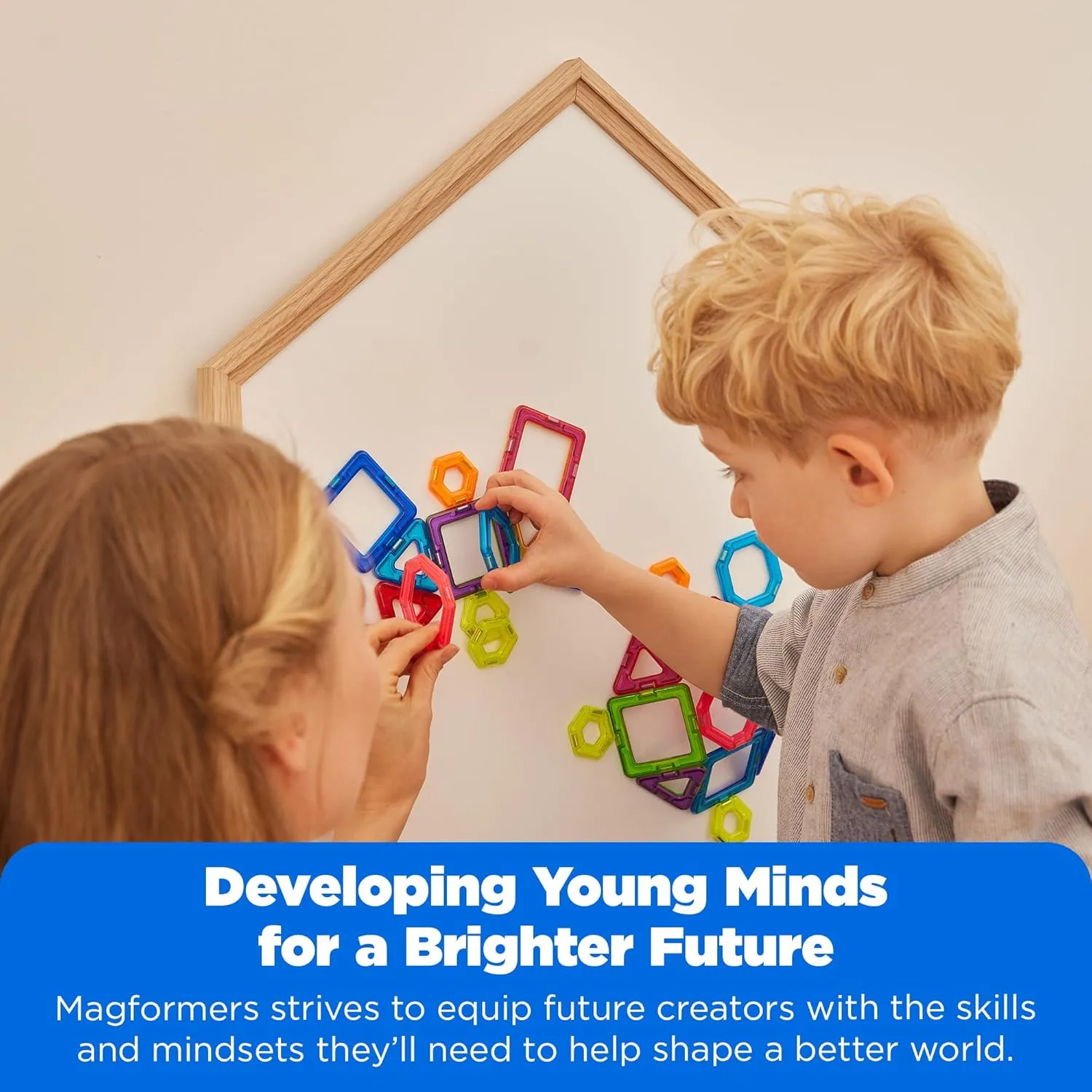 Magformers Trapezoid 12PC Set - Magnetic Tiles Building Blocks, Educational Kit, STEM Toy Set - Magnetic Building Tiles for Kids to Develop Problem-Solving Abilities and Shape Recognition