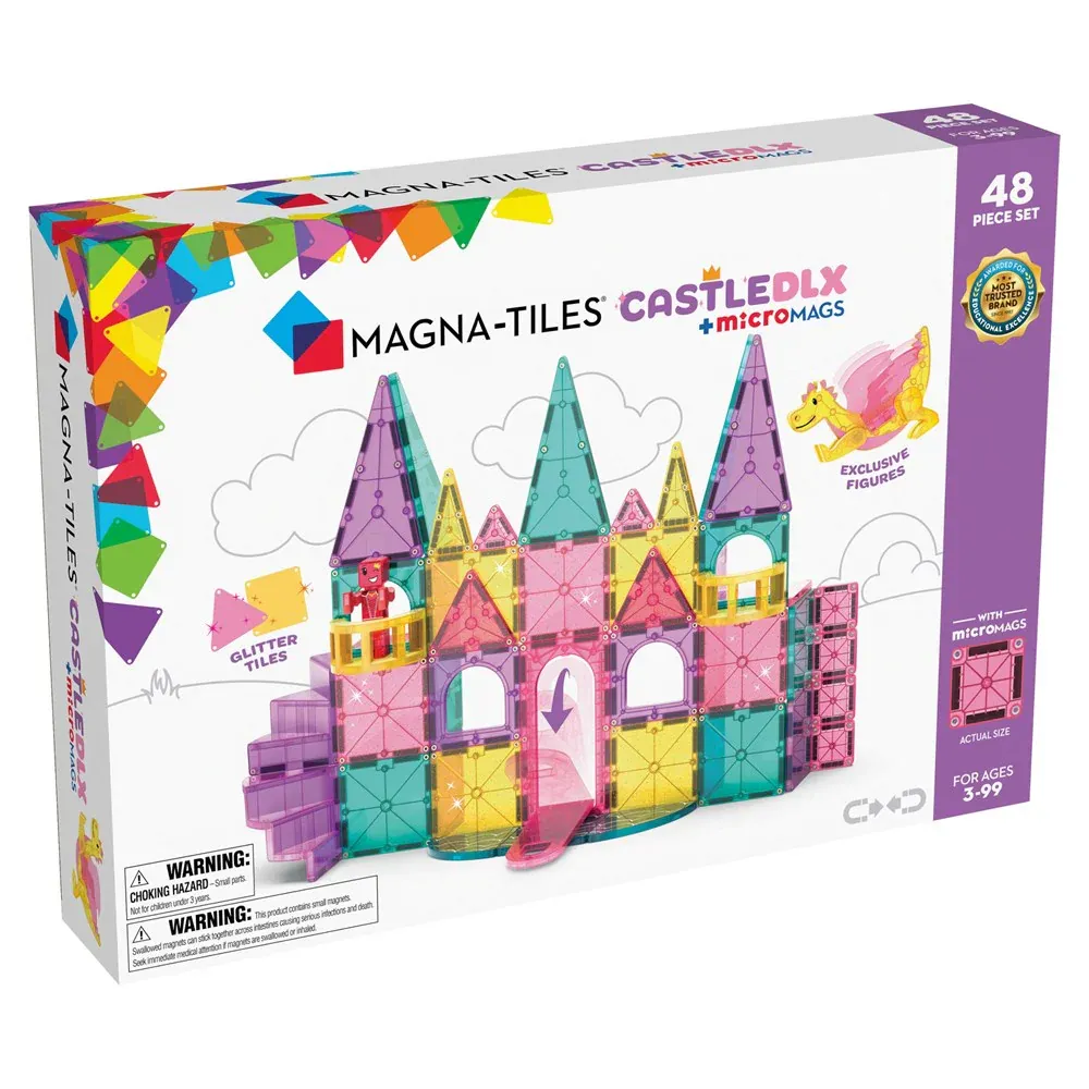 Magna - Tiles Castle DLX   Micromags - 48 Piece Set