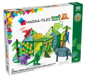 MAGNA-TILES Dino World XL 50-Piece Set