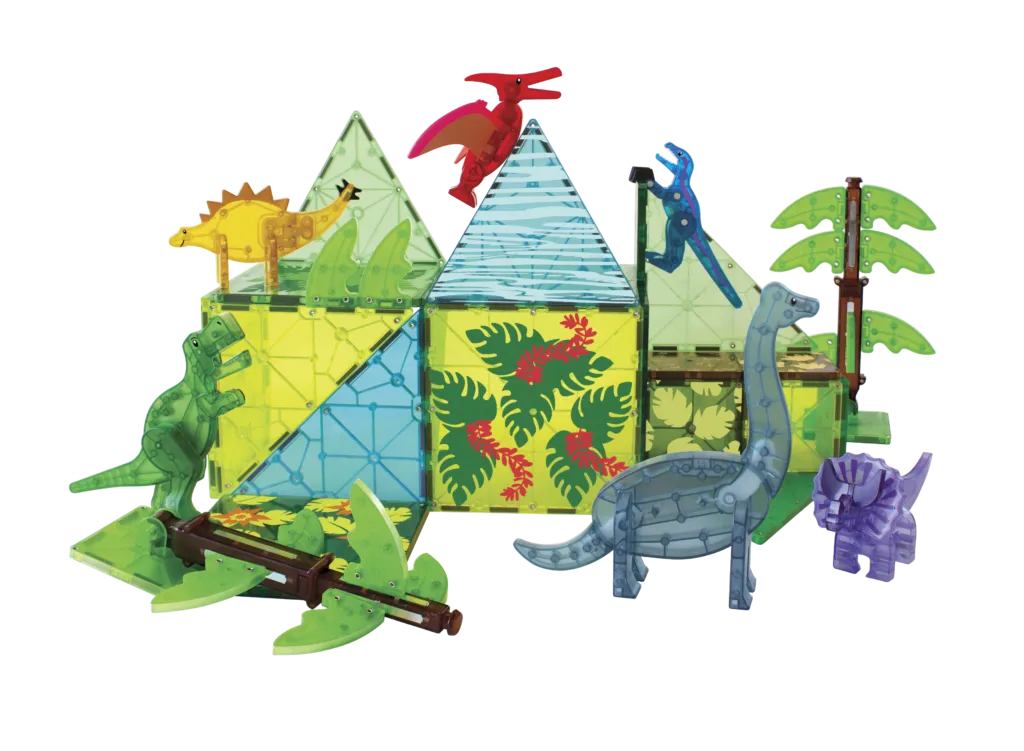 MAGNA-TILES Dino World XL 50-Piece Set
