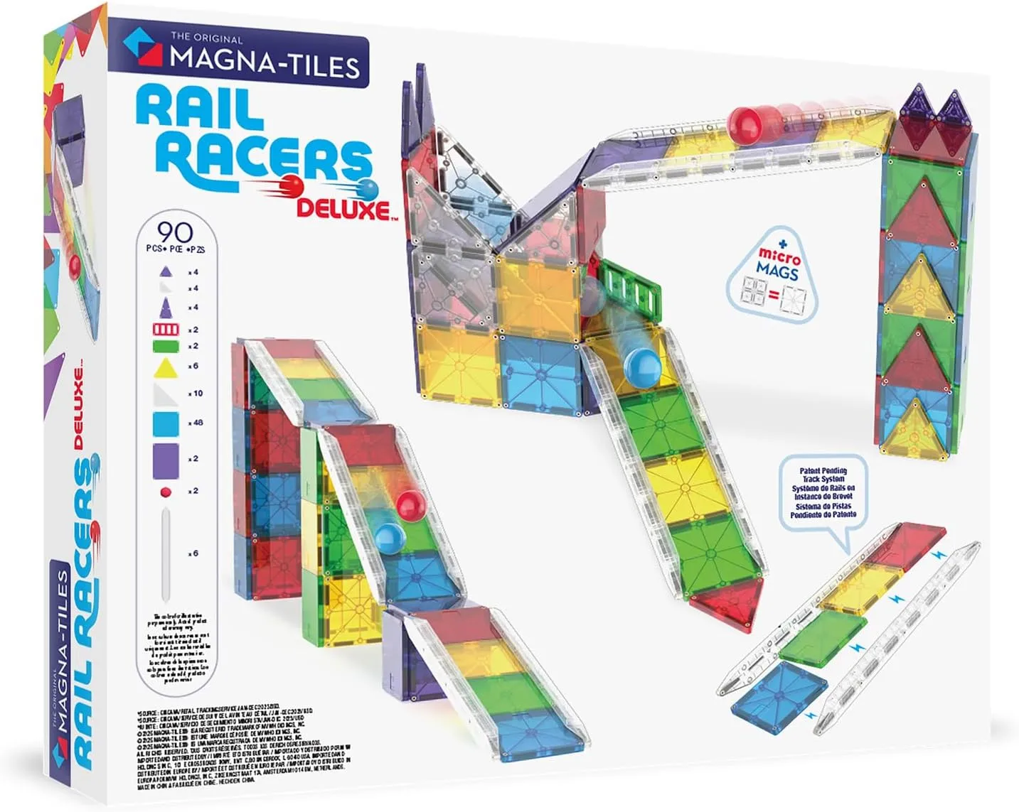 MAGNA-TILES® Rail Racers Deluxe 90pc