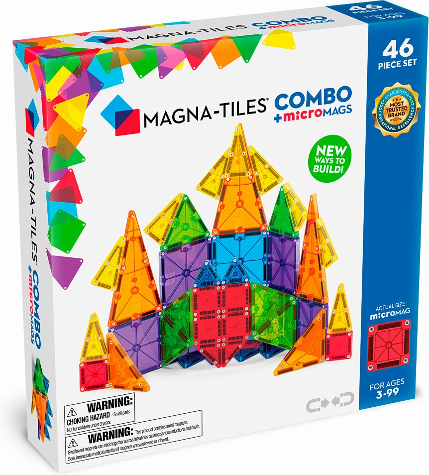 Magna-Tiles® Combo Micro Mags 46 Pc