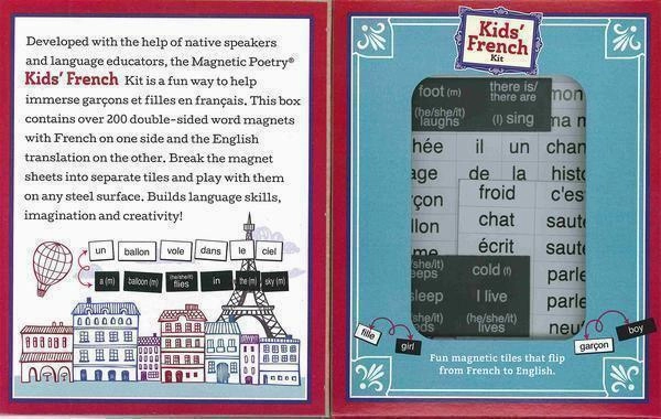 Magnetic Poetry Kids French