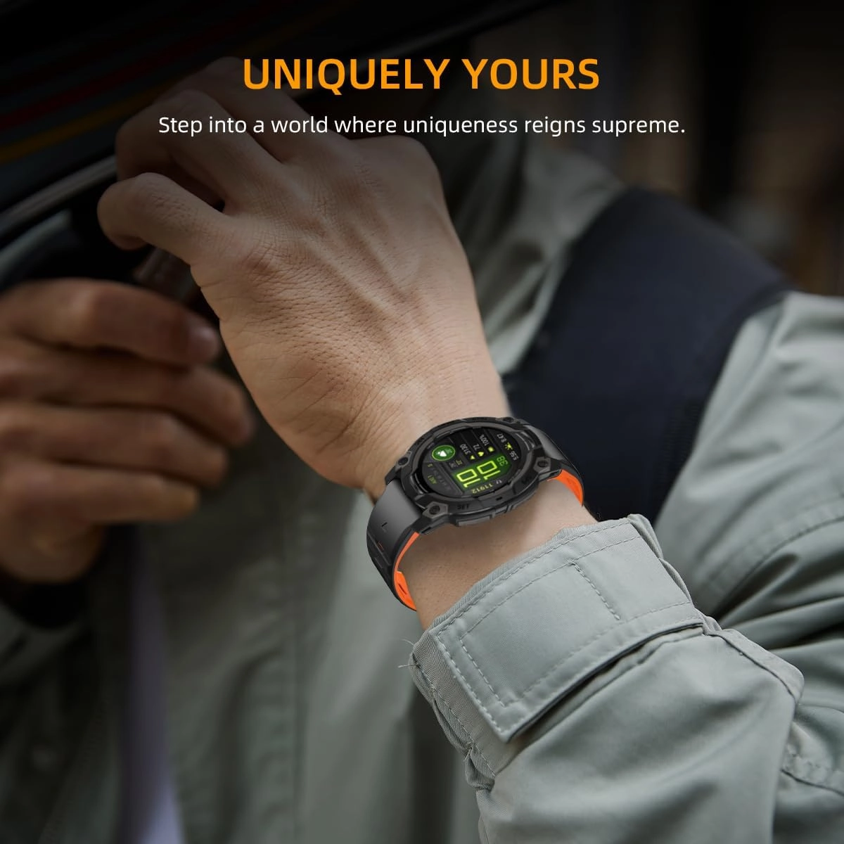 Magnetic Silicone Band Compatible with Garmin Instinct 3/2/Solar/Tactical/Tide/Esports 45mm 50mm,26mm 22MM Quick Fit Release Rugged Instinct Bands for Men Women