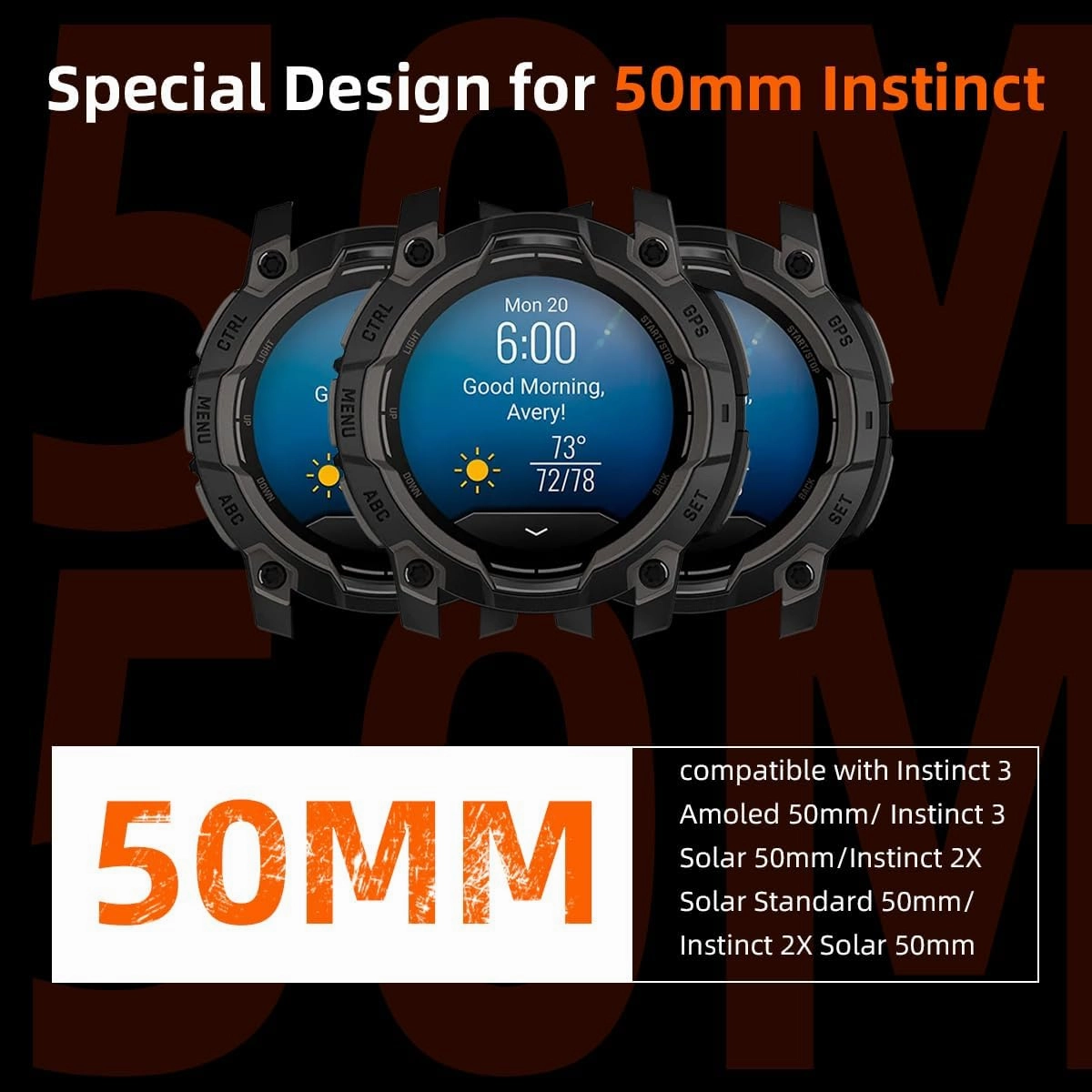 Magnetic Silicone Band Compatible with Garmin Instinct 3/2/Solar/Tactical/Tide/Esports 45mm 50mm,26mm 22MM Quick Fit Release Rugged Instinct Bands for Men Women