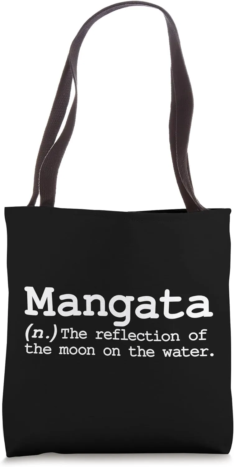 Mangata Water Moon Swedish Word Poetry Language Definition Tote Bag