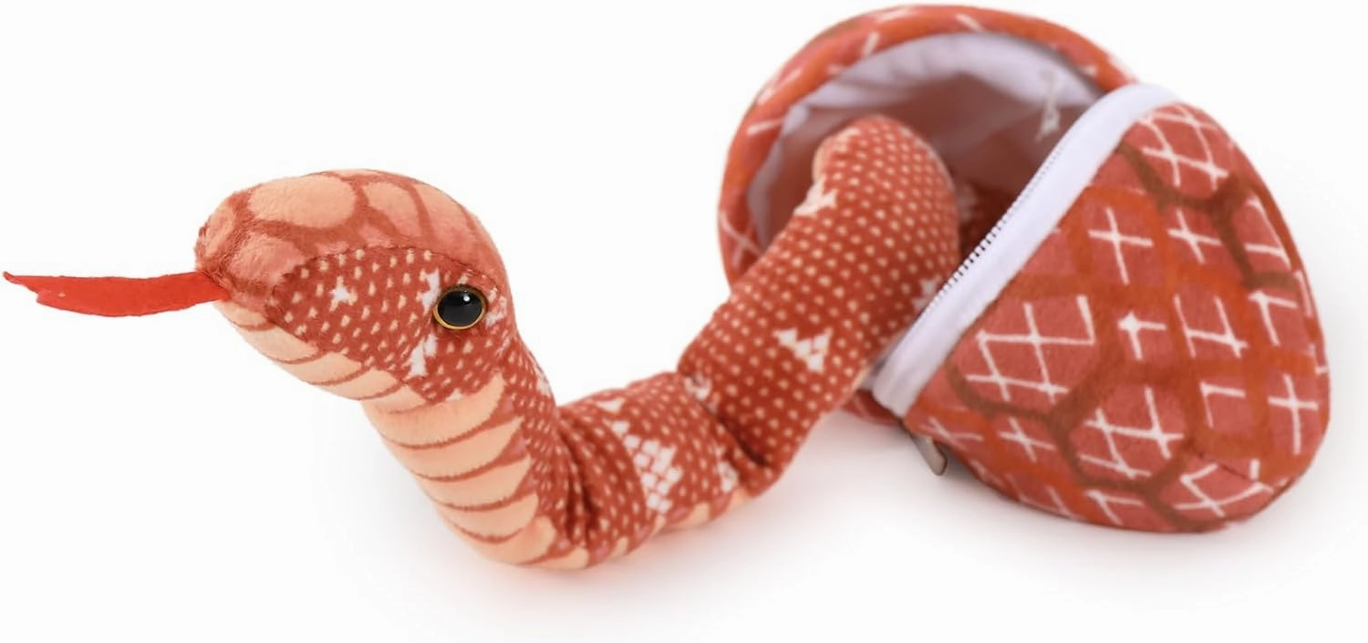 MaoGoLan 118'' Large Plush Snake Giant Snake Mommy with 4 Babies & 3 Eggs Plush Toy Bulk, Red Boa Constrictor Stuffed Animal Gift for Kids Boys Girls Christmas Easter Halloween