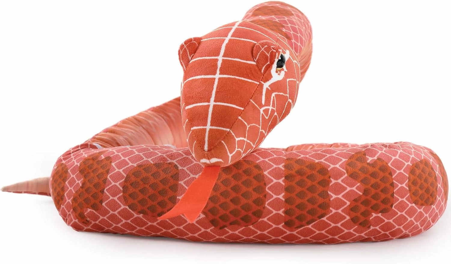 MaoGoLan 118'' Large Plush Snake Giant Snake Mommy with 4 Babies & 3 Eggs Plush Toy Bulk, Red Boa Constrictor Stuffed Animal Gift for Kids Boys Girls Christmas Easter Halloween
