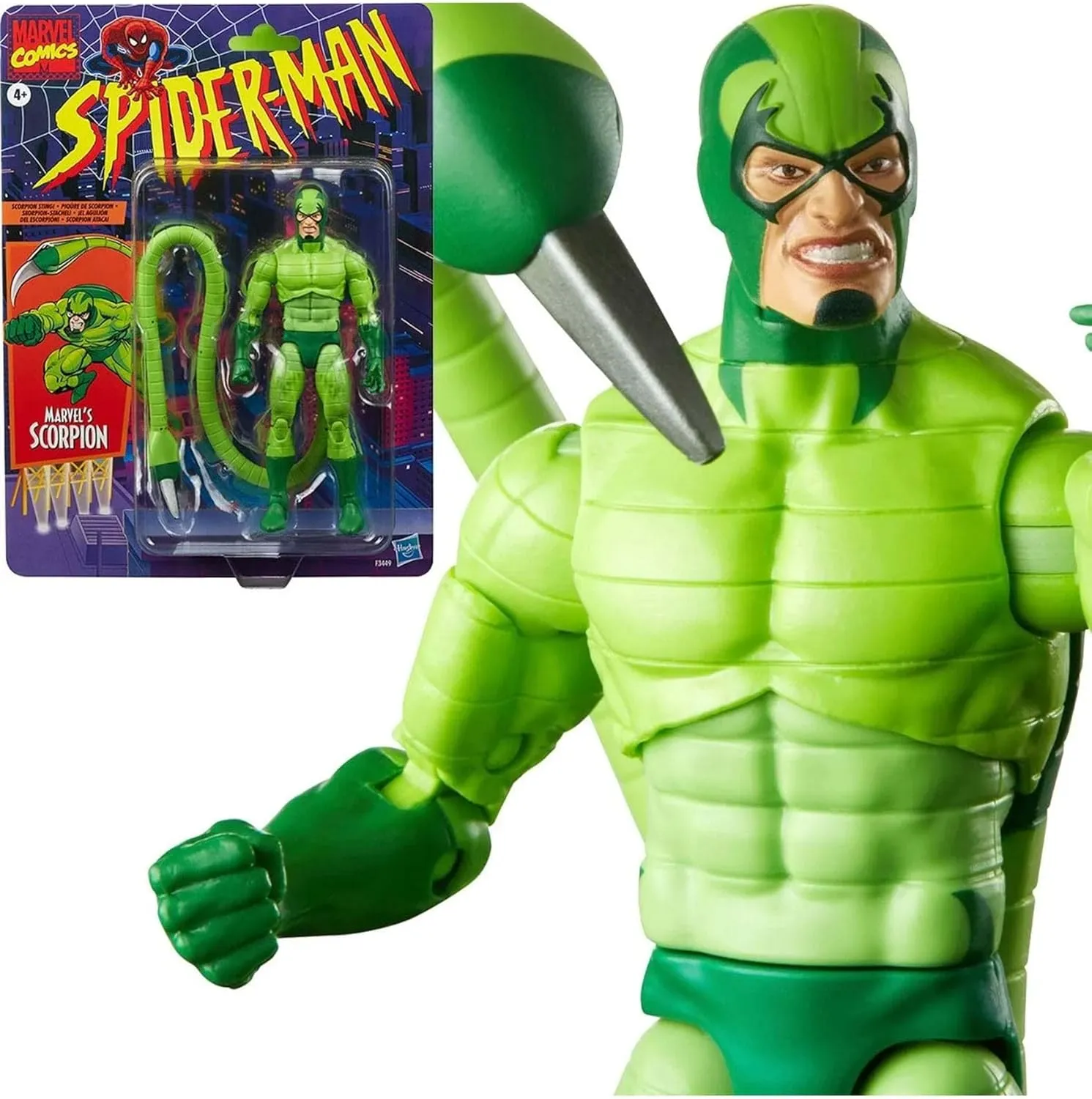 Marvel Legends Series Comics Scorpion 6-inch Action Figure Toy, 4 YEARS , 5 Accessories