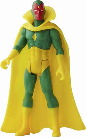 Marvel Hasbro Legends 3.75-inch Retro 375 Collection Vision Action Figure Toy, Yellow