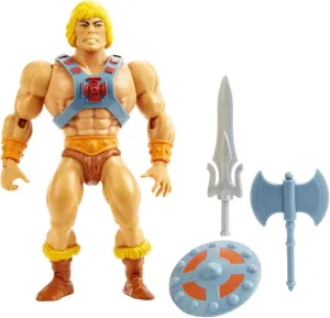 Masters of the Universe Mattel Origins Action Figure & Accessories Set, He-Man Collectible Toy with Posable Joints, 5.5-inch