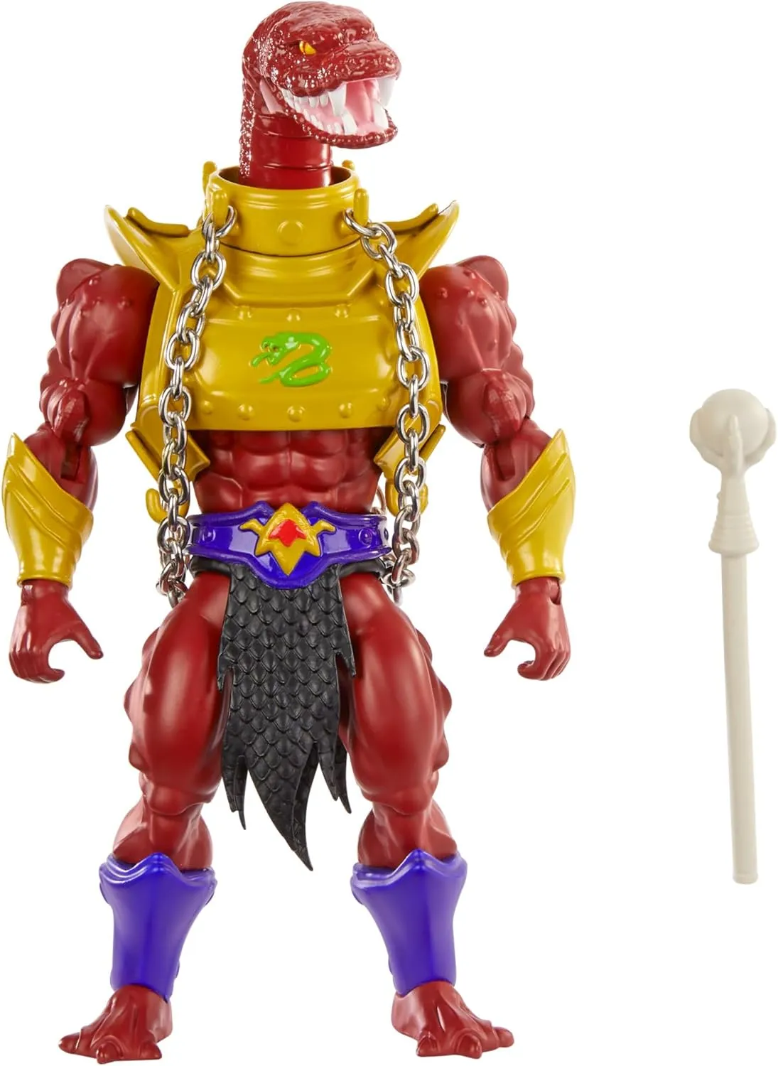 Masters of the Universe Origins Action Figure Vypor Collectible, 5.5 Inch Motu Villain Snake Men Toy with 16 Posable Joints & Accessories