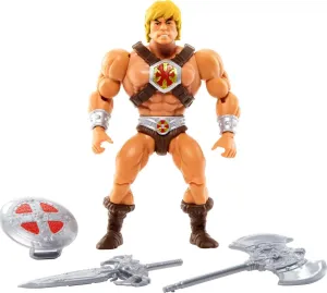 Masters of the Universe Origins Toy, He-Man Super-Hero Action Figure, Posable with Accessory and Mini Comic Book, MOTU Collectible​