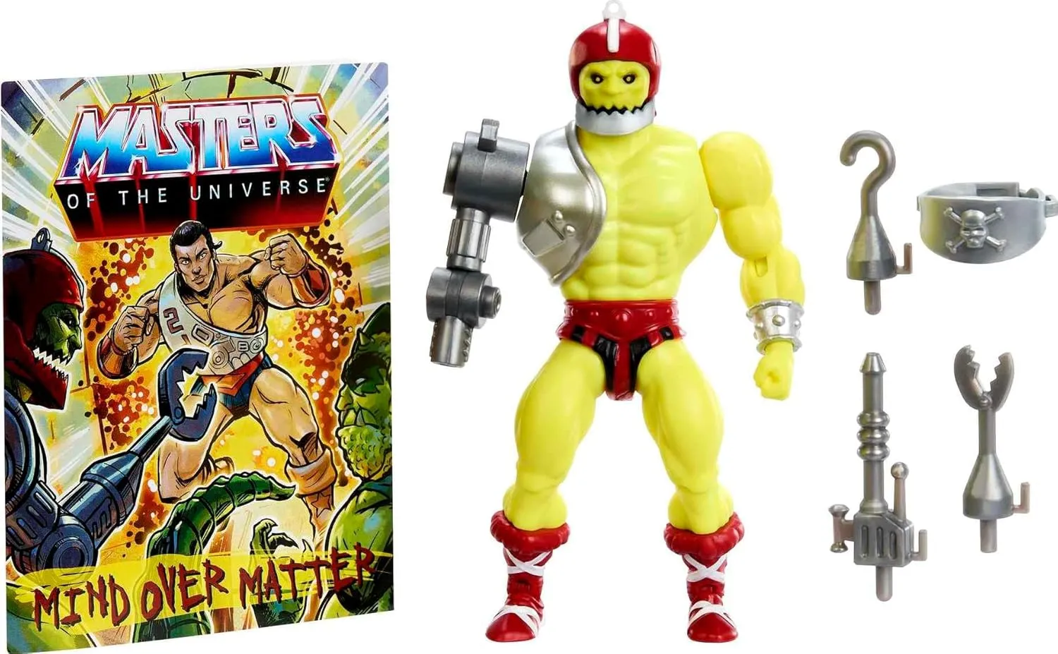 Masters of the Universe Origins Toy, Trap Jaw Action Figure, Posable with Mini Comic Book, MOTU Collectible​​