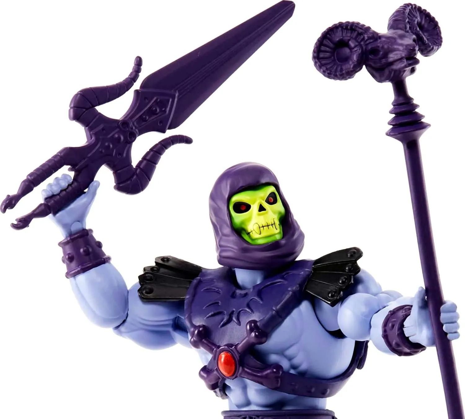 Mattel Masters of the Universe Origins Action Figure & Accessories Set, Skeletor 5.5-inch Collectible Toy with Posable Joints & Mini-Comic