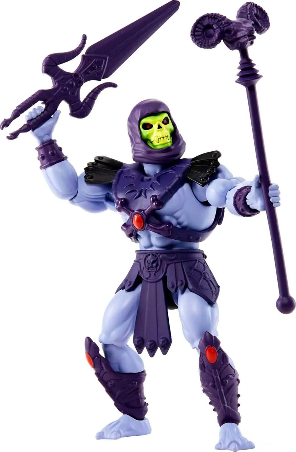 Mattel Masters of the Universe Origins Action Figure & Accessories Set, Skeletor 5.5-inch Collectible Toy with Posable Joints & Mini-Comic