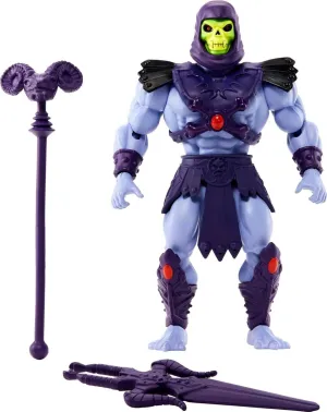 Mattel Masters of the Universe Origins Action Figure & Accessories Set, Skeletor 5.5-inch Collectible Toy with Posable Joints & Mini-Comic