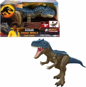 Mattel Jurassic World Super Colossal Dinosaur Action Figure, Large Allosaurus Dino Toy with Eating Feature, 3  Feet Long