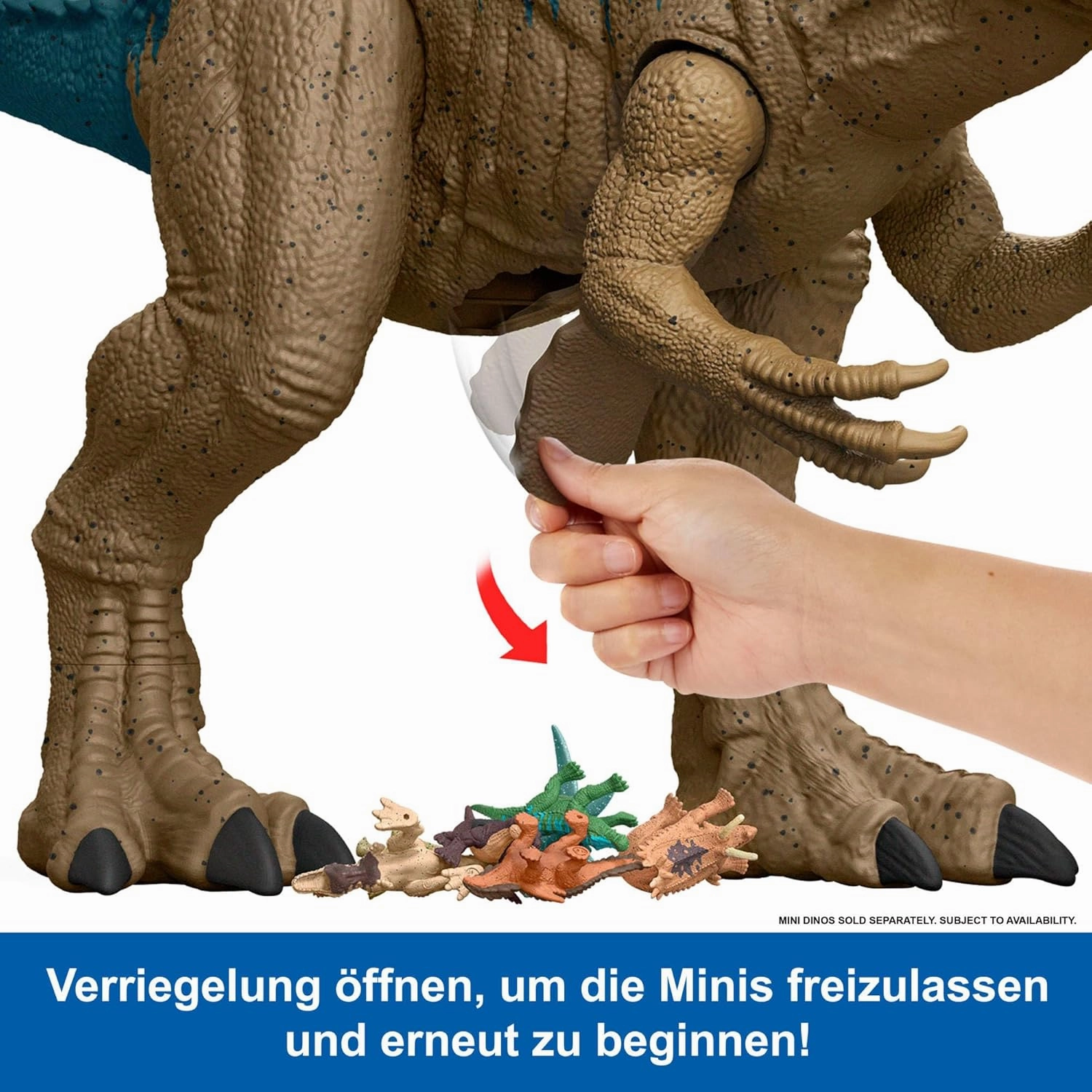 Mattel Jurassic World Super Colossal Dinosaur Action Figure, Large Allosaurus Dino Toy with Eating Feature, 3  Feet Long