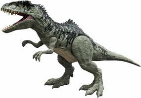 Mattel Jurassic World Super Colossal Dinosaur Action Figure, Large Giganotosaurus Dino Toy with Eating Feature, 3  Feet Long