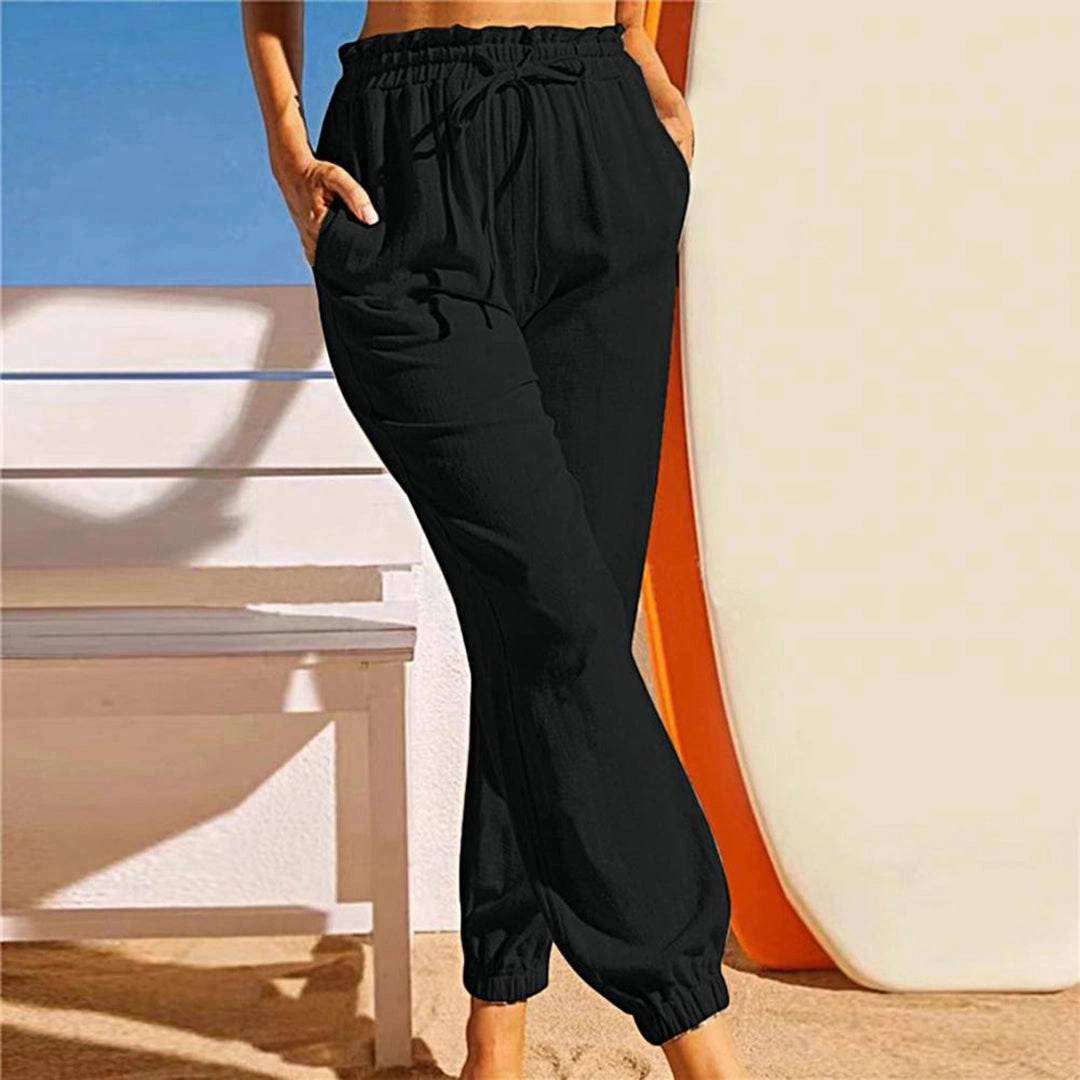Mauve Women's Lightweight Joggers - Drawstring Waist & Elastic Ankles