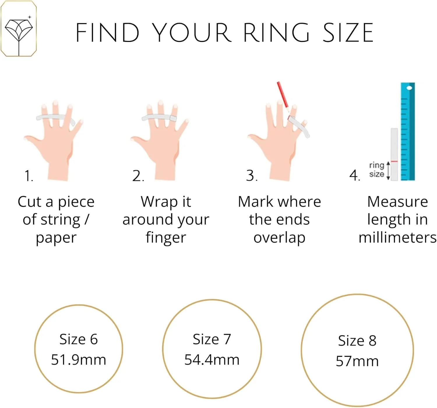 MAX   STONE 10k Gold Journey Ring for Women | Gemstone Ring | Dainty Birthstone Ring for Women | Yellow Gold Statement Ring with Sapphire Gemstones
