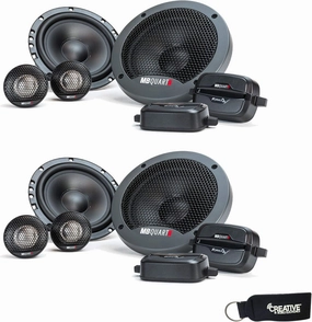 MB Quart - Two Pairs of Formula 6.5 Inch 2-Way Component Car Speakers - FSB216