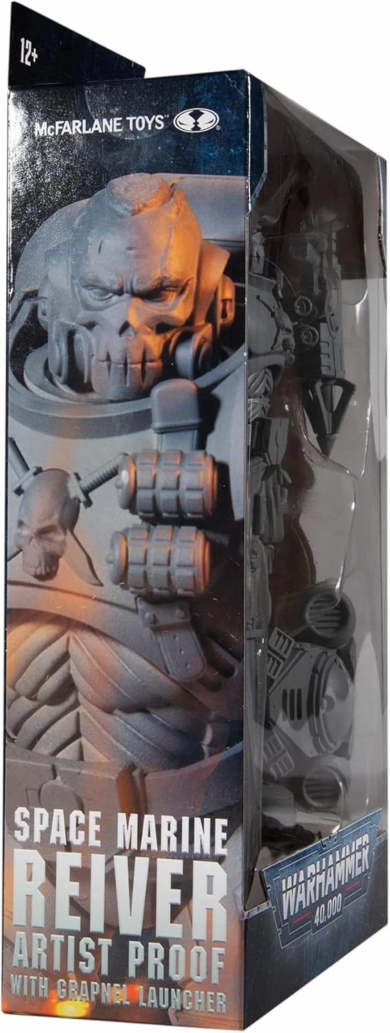 McFarlane Toys Warhammer 40,000 Space Marine Reiver (Artist Proof) with Grapnel Launcher & Base 7" Action Figure