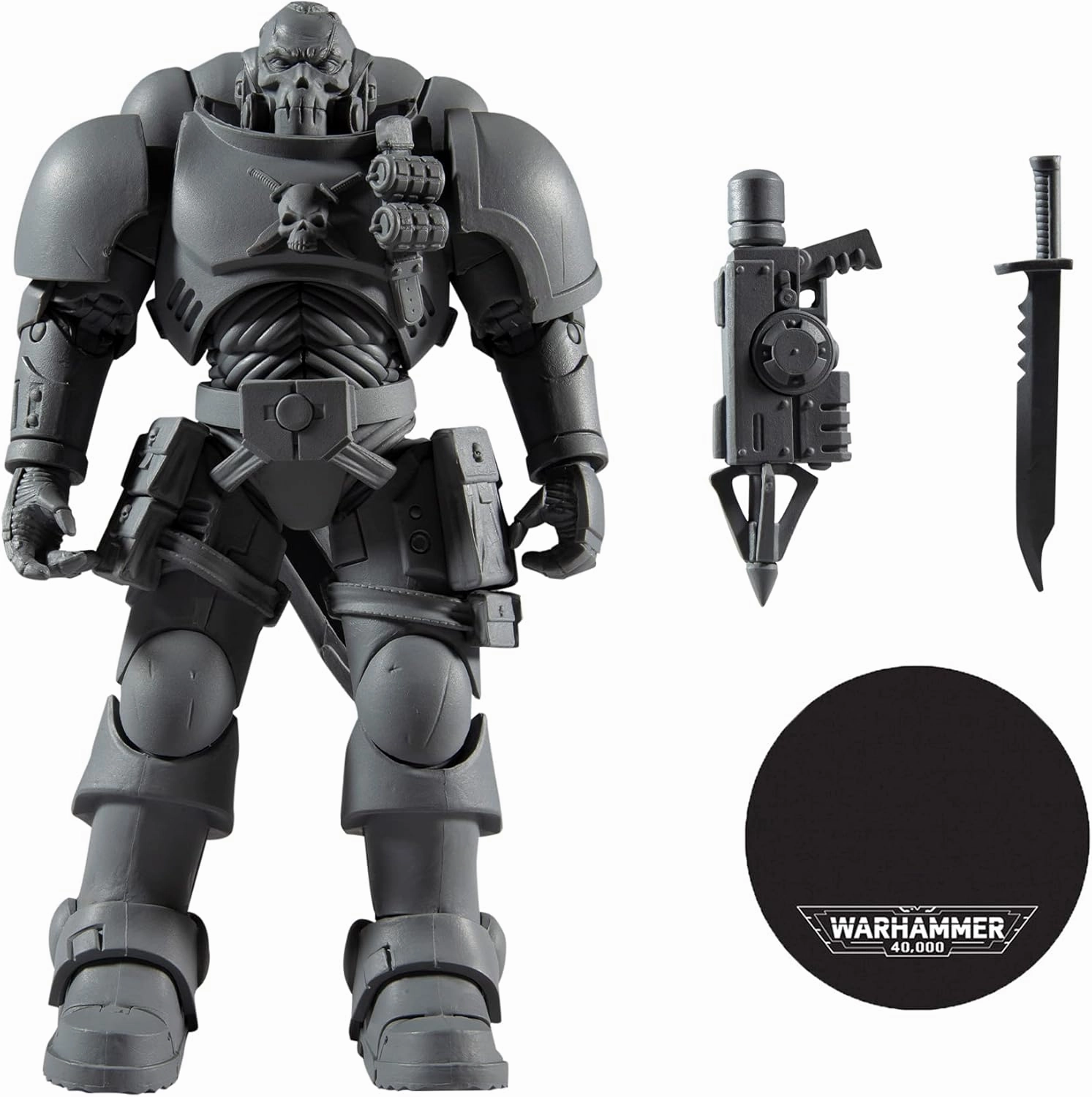 McFarlane Toys Warhammer 40,000 Space Marine Reiver (Artist Proof) with Grapnel Launcher & Base 7" Action Figure