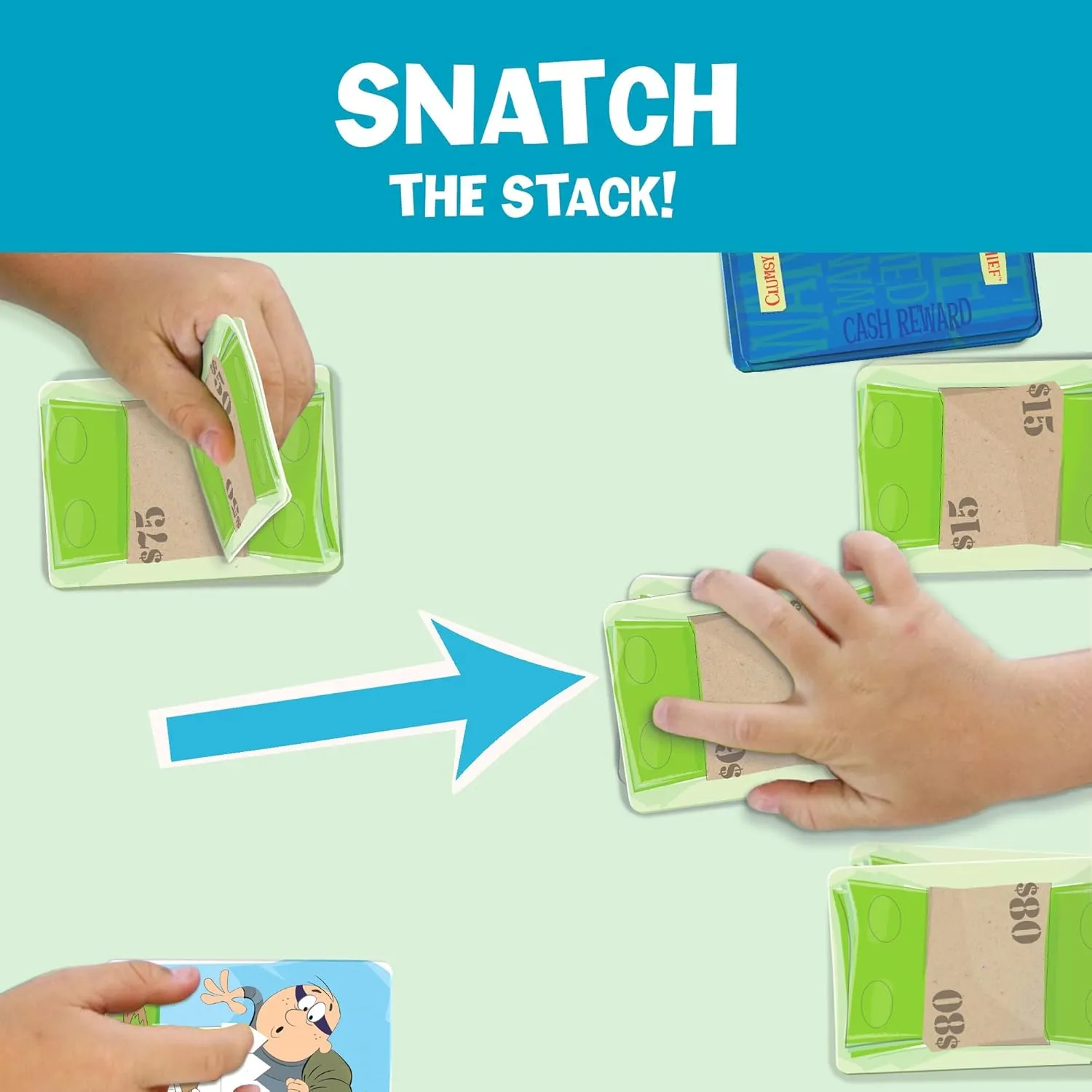 Melon Rind Clumsy Thief Math Game for Kids Ages 8 , Educational for Kid's Learning and Confidence Building, Fun Math Card Game for 3-6 Players Adding to 100