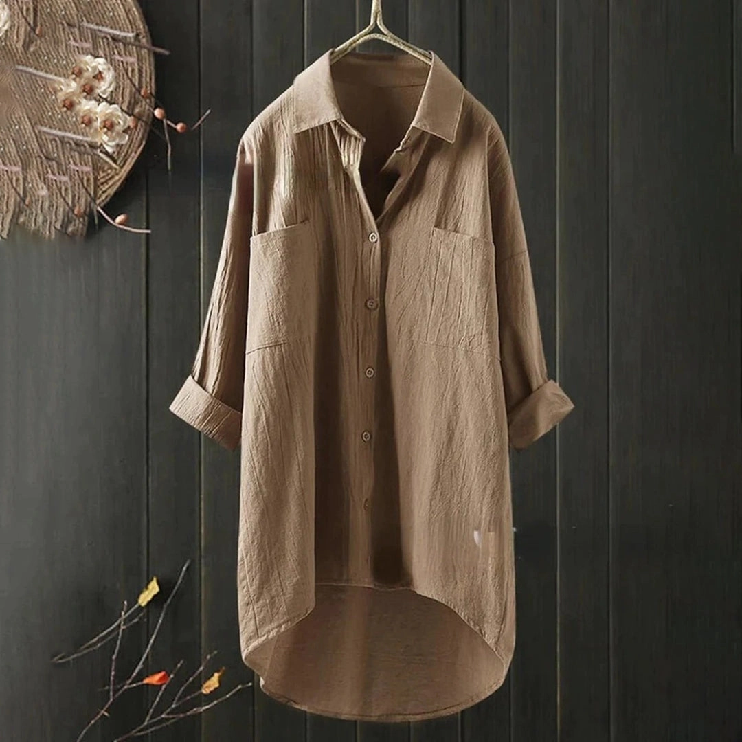 Men's Black Linen Shirt - Lightweight, Breathable, Eco-Friendly