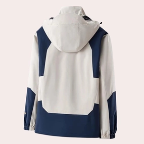 Men's Color-Block Hooded Windbreaker Jacket, Lightweight & Stylish