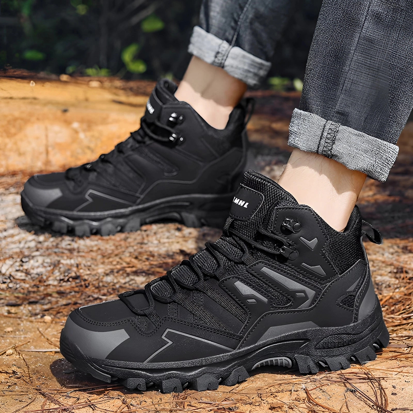 Men's Waterproof Lightweight Hiking Boots - High-Traction Multi-Terrain