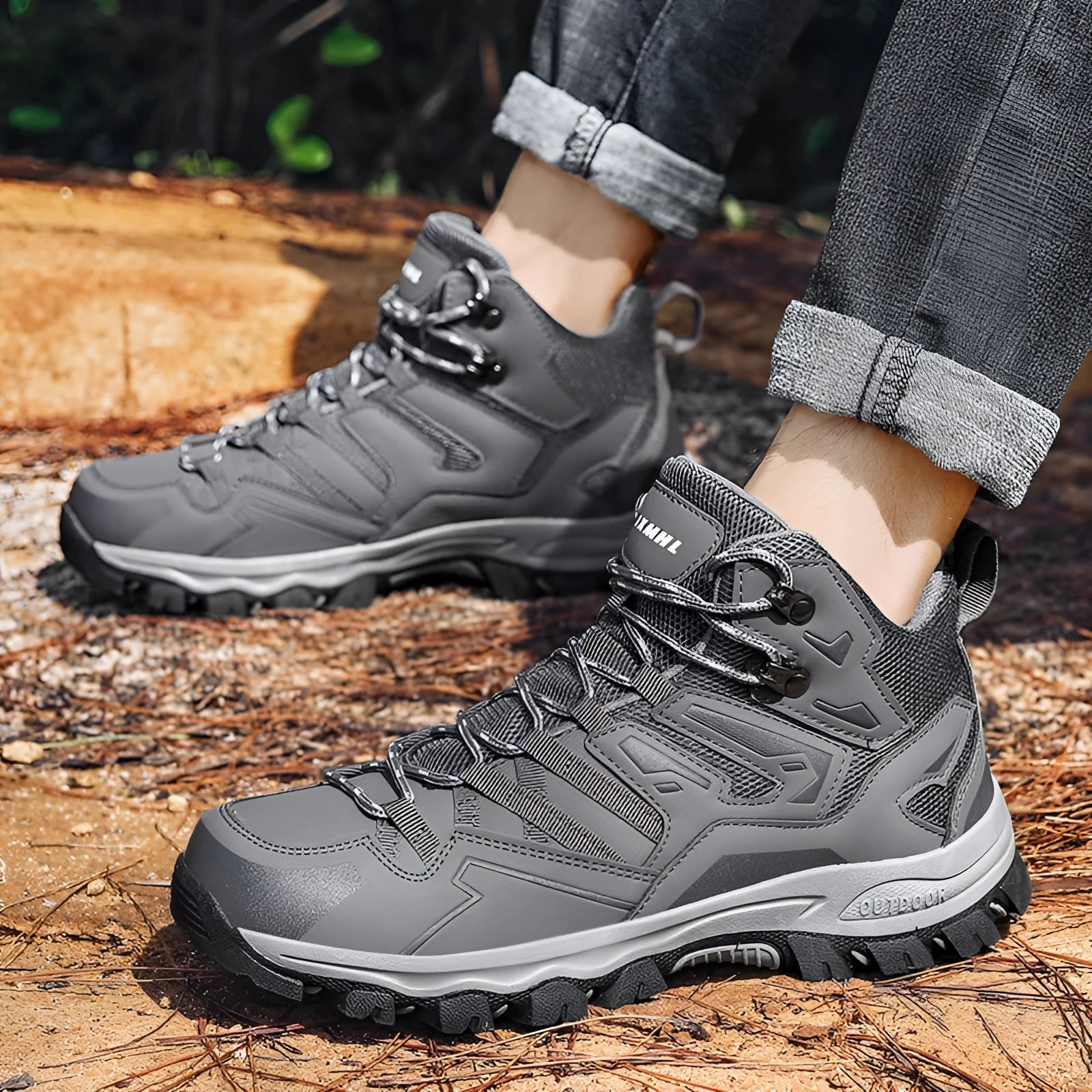 Men's Waterproof Lightweight Hiking Boots - High-Traction Multi-Terrain