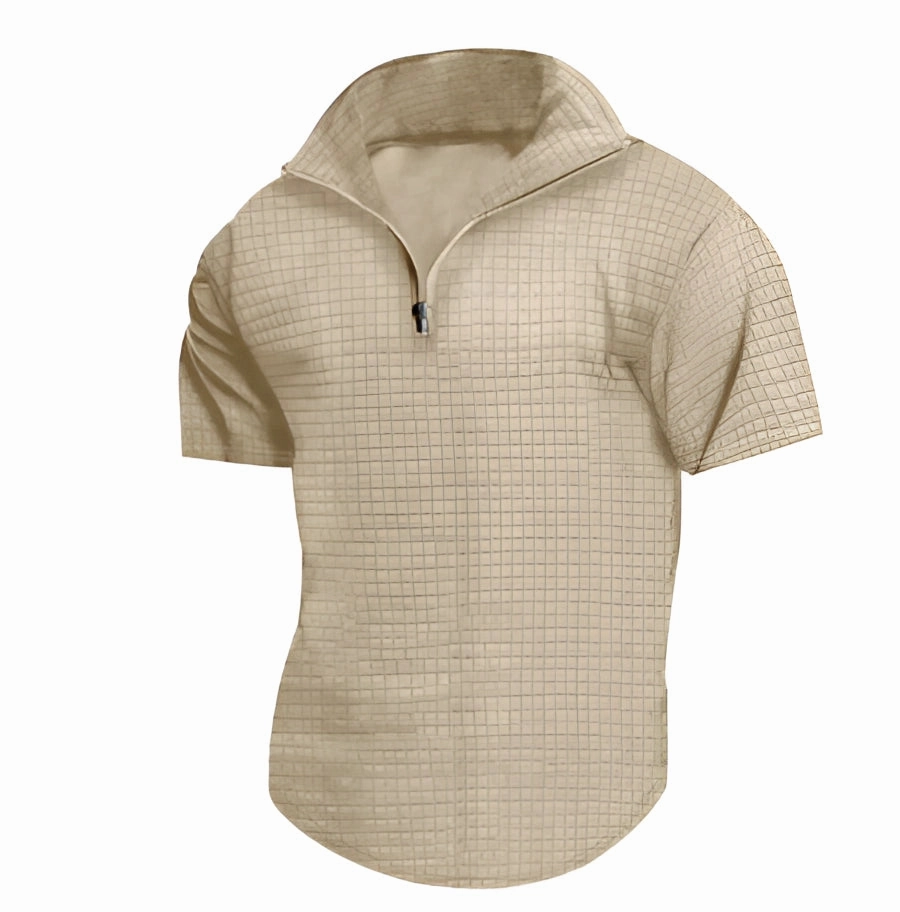 Men's White Lightweight Zipper Hoodie - Summer Fashion