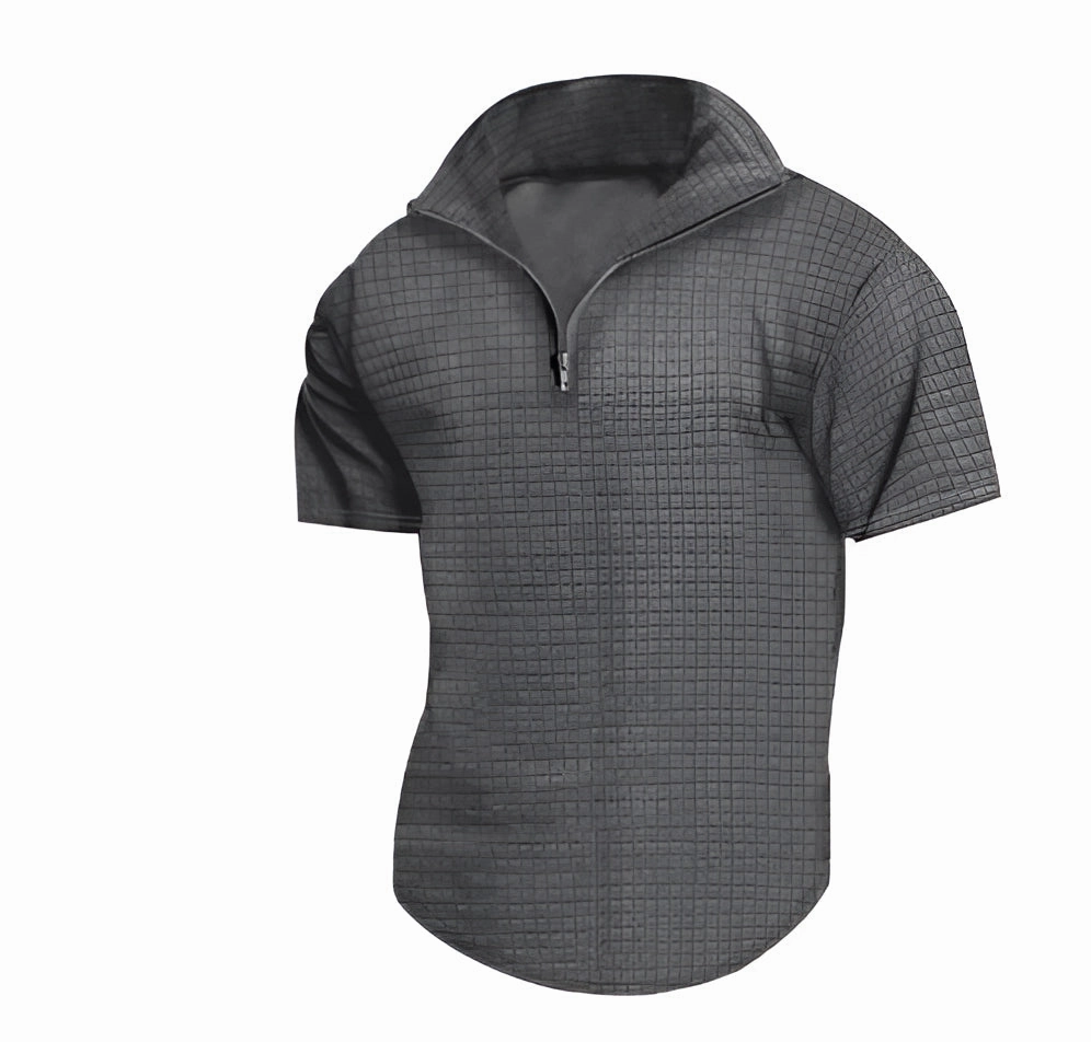 Men's White Lightweight Zipper Hoodie - Summer Fashion