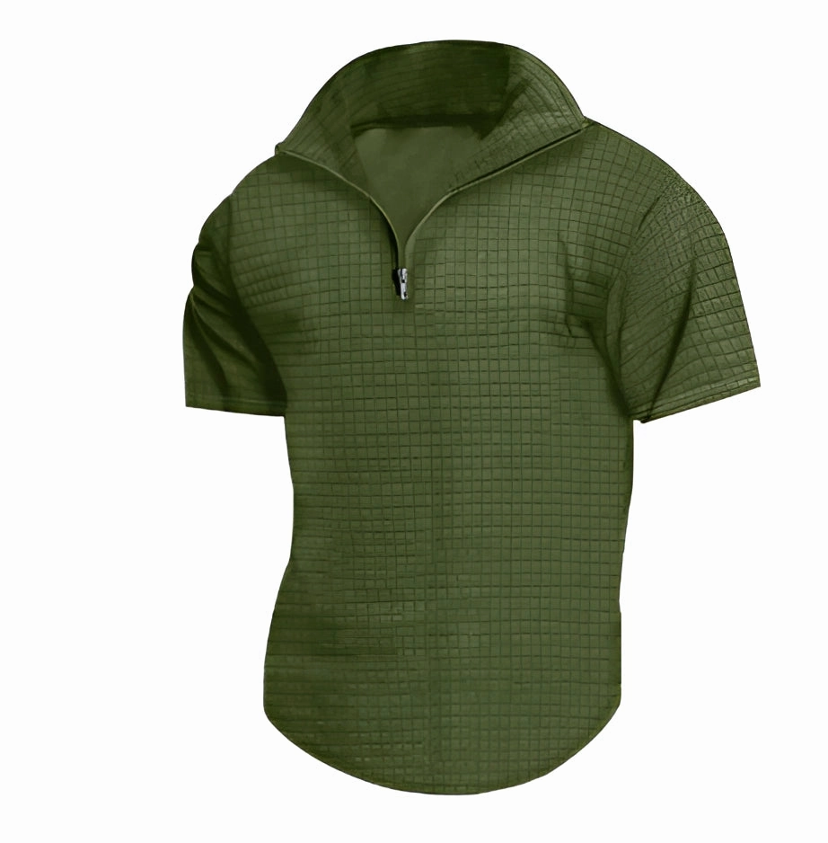 Men's White Lightweight Zipper Hoodie - Summer Fashion
